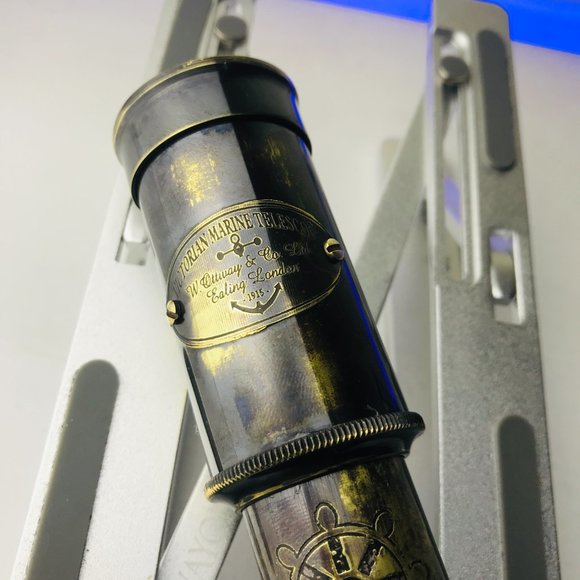 Urgent Sale,1915 Victorian marine Brass (Metal) telescope Best For Gifting - Picture 4 of 8